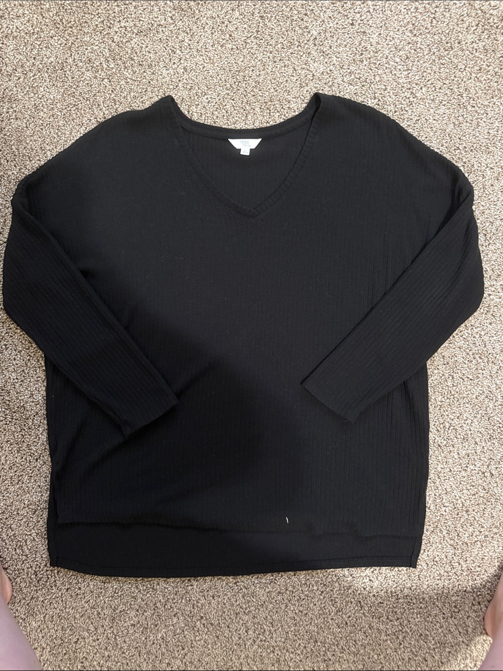 Classic Black V‑Neck Women’s Sweater